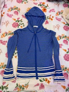 Striped Zip-Up Hoodie