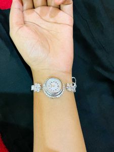 Elegant Silver Watch New With Tag