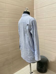 Pintresty Nightwear Shirt Striped Blue