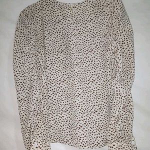 SHEIN Love Print Blouse - Size M