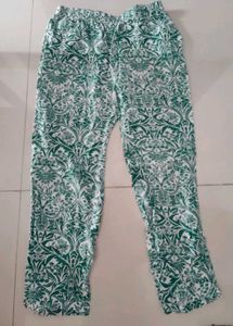 Green Women Cotton Pyjama