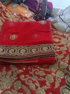Red &amp; Gold Lehenga Choli