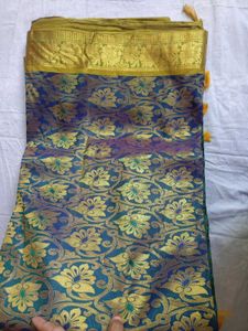 Kanjeevaram Pattu Silk Saree Floral Shining