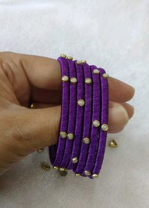 Silk Thread Bangles Set 🥰
