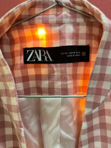 Zara Ginham Print Blazer Women’s