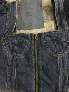 Denim Corset Top