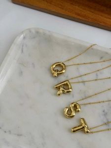 VIRAL BUBBLE INITIAL NECKLACE