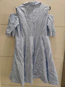 Blue White MADAME Short Dress In L