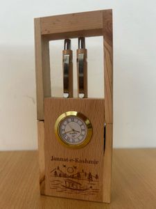 Pen and Clock Desk Set