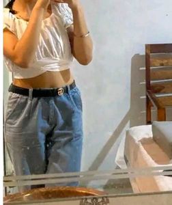 White Crop Top