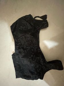 Sparkling Black Blouse