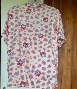 Cute Bear Print Pajama Set