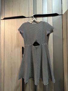 Striped Fit &amp; Flare Dress