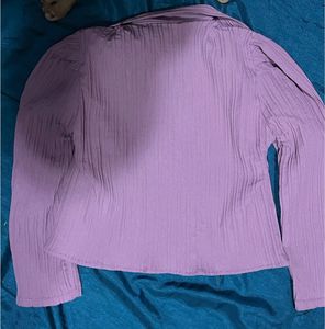 Pleated Long Sleeve Shirt