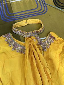 Yellow Partywear Gown
