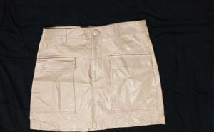 Tan Mini Skirt