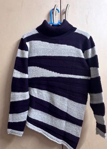 Striped Turtleneck Sweater