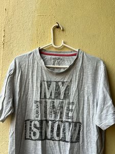 mens spunk grey cotton tshirt