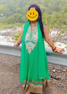 Amazing 😍. Beads Ghera Anarkali Kurti Set