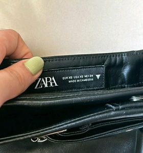 ZARA Faux Leather Skort (New with tags intact)