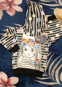 Cute Girl's Graphic Hoodie