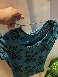 Floral Print Crop Top