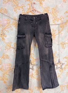 Y2K Flare Cargo Jeans