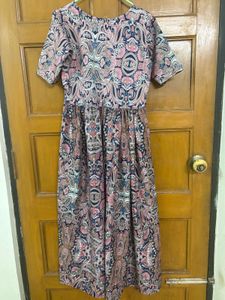 Paisley Print Maxi Dress