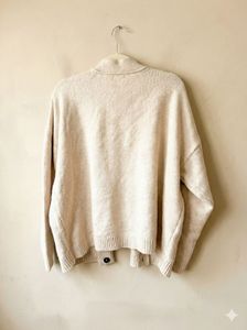Beige Knit Cardigan