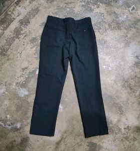 Black Straight Fit Korean Trouser