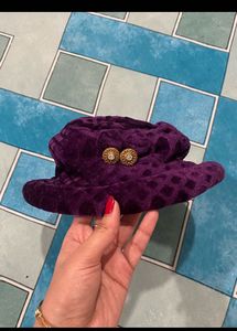 Purple Velvet Hat