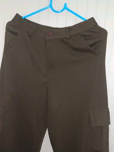 polo t shirt with brown cargo Outfit Set