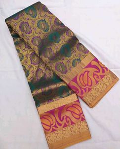 Meena Broket Silk Saree