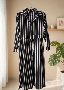 Striped Shirt Dress