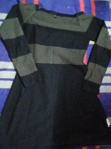 Striped Knit Mini Dress