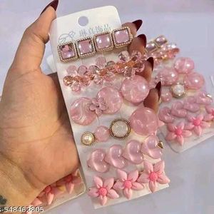 Pink Hair Clip Set