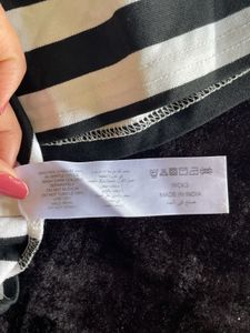 Black And White Stripe Top