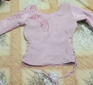 Pink Embellished Blouse