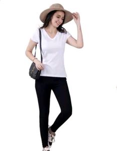 V Neck White T Shirt