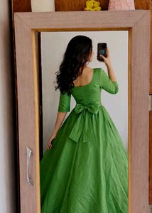 Elegant Green Party Dress