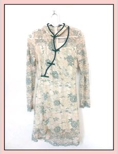 Elegant Lace Qipao Dress