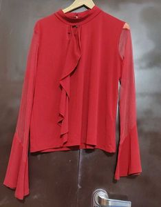 Rust Maroon Top For Girl Or Women 38 Bust