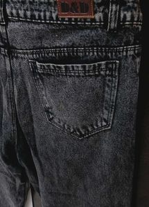 Charcoal Grey  Wide Leg Jeans Unisex