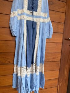 Lace Trim Maxi Dress