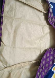 Unused New SOJANYA purple &amp; Golden Nehru Jacket