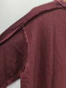 Textured Brown T-Shirt