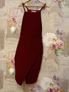 Burgundy Bodycon Dress