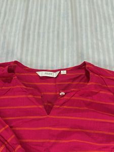 Striped Red Tunic Top