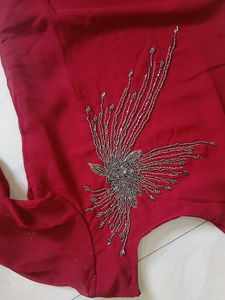 A Straight Sharara Kurti Set