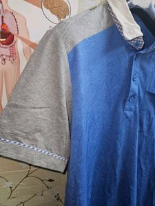 Blue &amp; Gray Polo Shirt